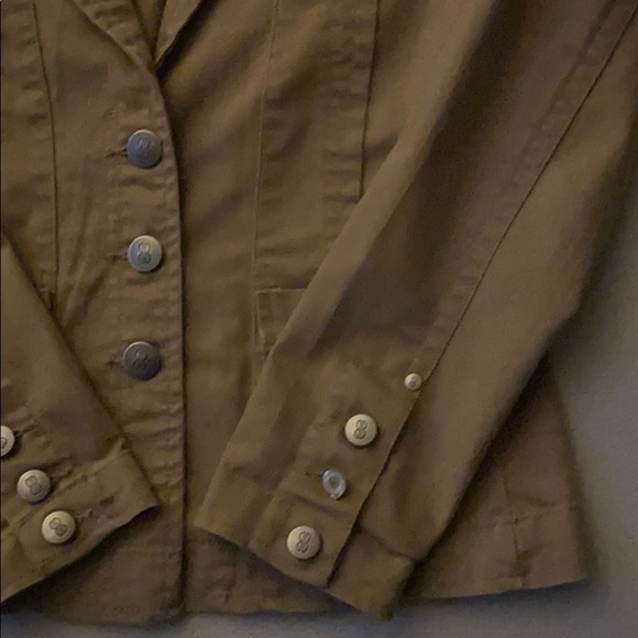 Tan Canvas Jacket, Size 8 - Picture 7 of 8